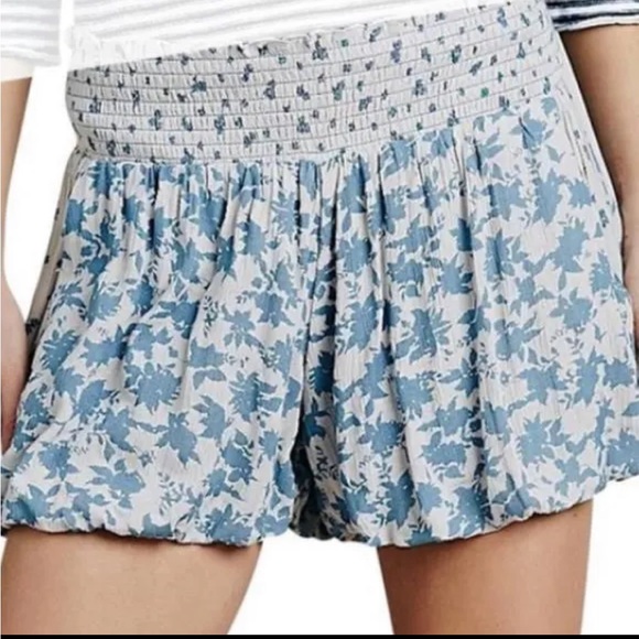Free People | floral bubble shorts - Picture 1 of 5